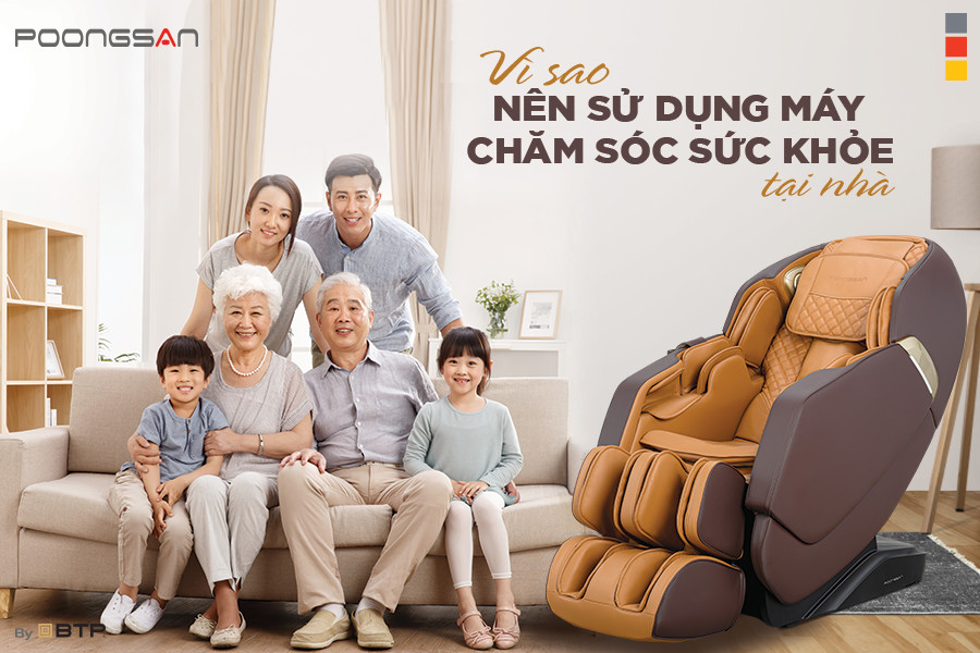 Vì sao nên sử dụng máy chăm sóc sức khỏe tại nhà